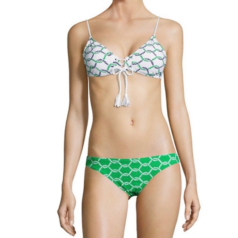 NWT Tory Burch Isle Rope Swim top (S) & bottom (M)